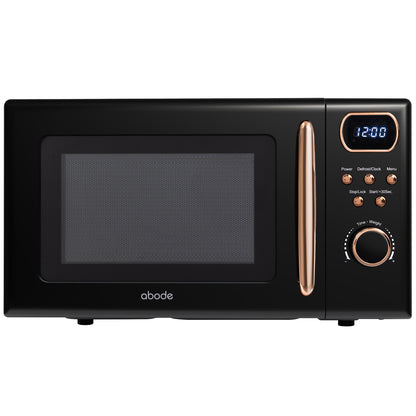 Abode 20 Litre Retro Black & Rose Gold Digital Microwave AMD2004BRG/02