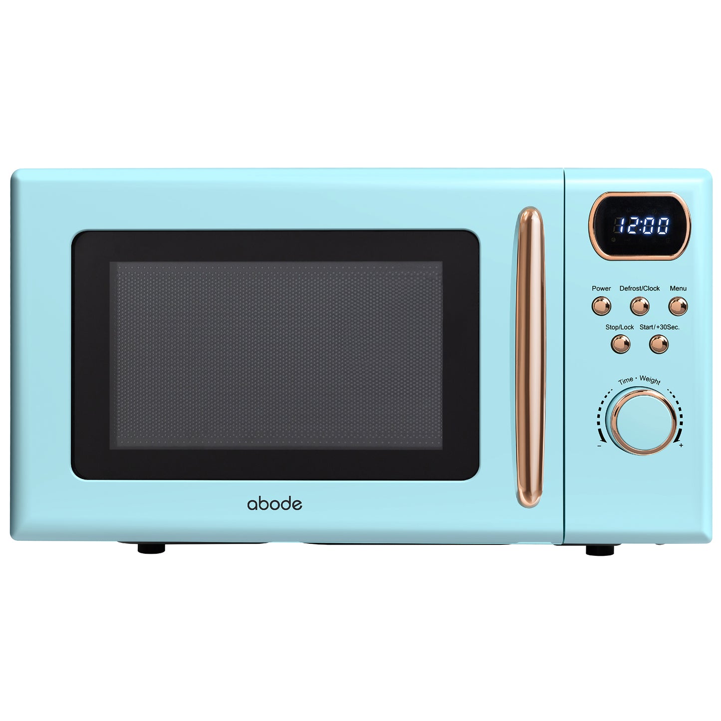 Abode 20 Litre Retro Blue & Rose Gold Digital Microwave AMD2004GRG/02