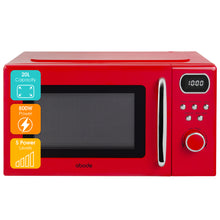 Abode 20 Litre Retro Red Digital Microwave AMD2004R/02