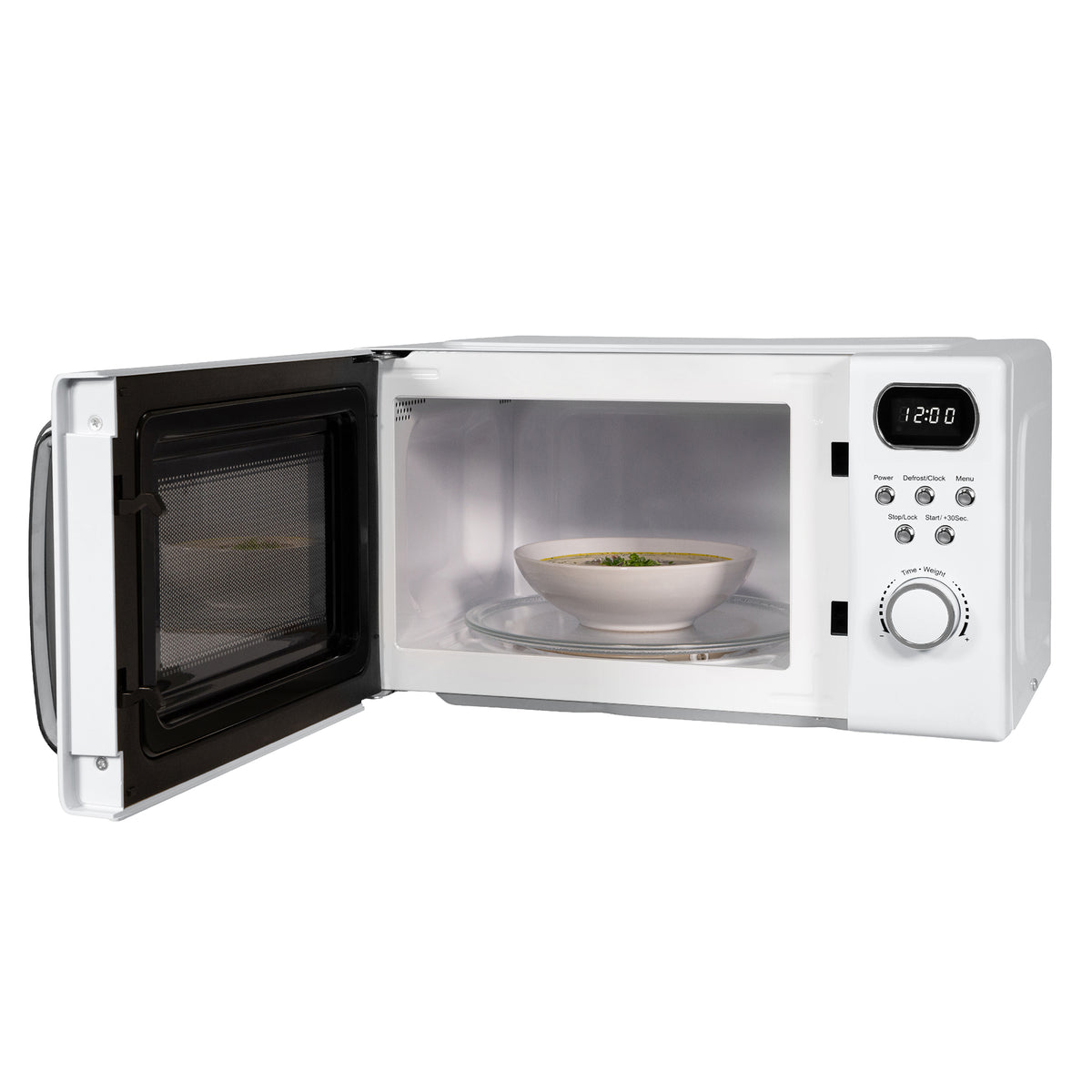 Abode 20 Litre Retro White Digital Microwave AMD2004/02