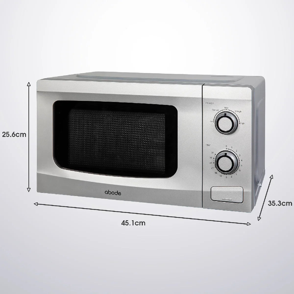 Abode AMM2001S 20L Manual Microwave - Silver