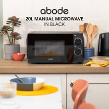 Abode 20 Litre Black Manual Microwave AMM2005B/01