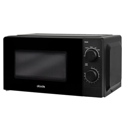Abode 20 Litre Black Manual Microwave AMM2005B/01
