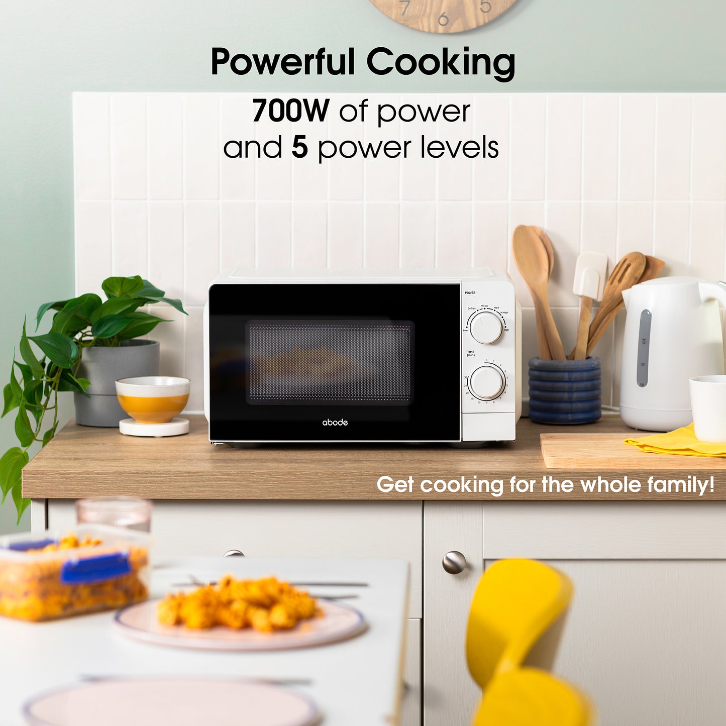 Abode 20 Litre White Manual Microwave AMM2005/01