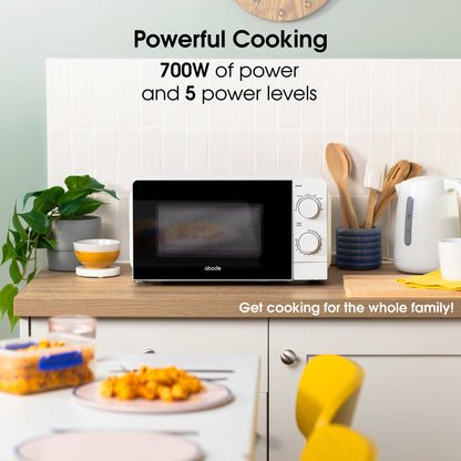 Abode 20 Litre White Manual Microwave AMM2005/01