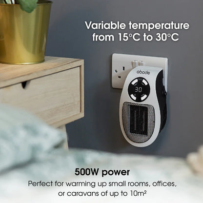 Abode APH1001 Ceramic Plug-in Heater in White