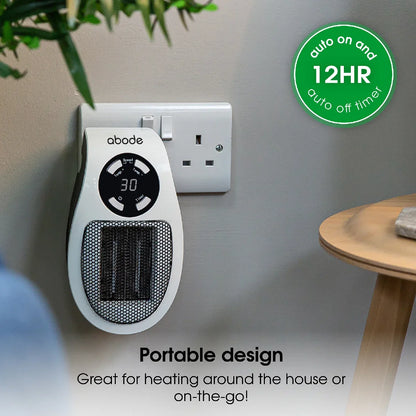 Abode APH1001 Ceramic Plug-in Heater in White