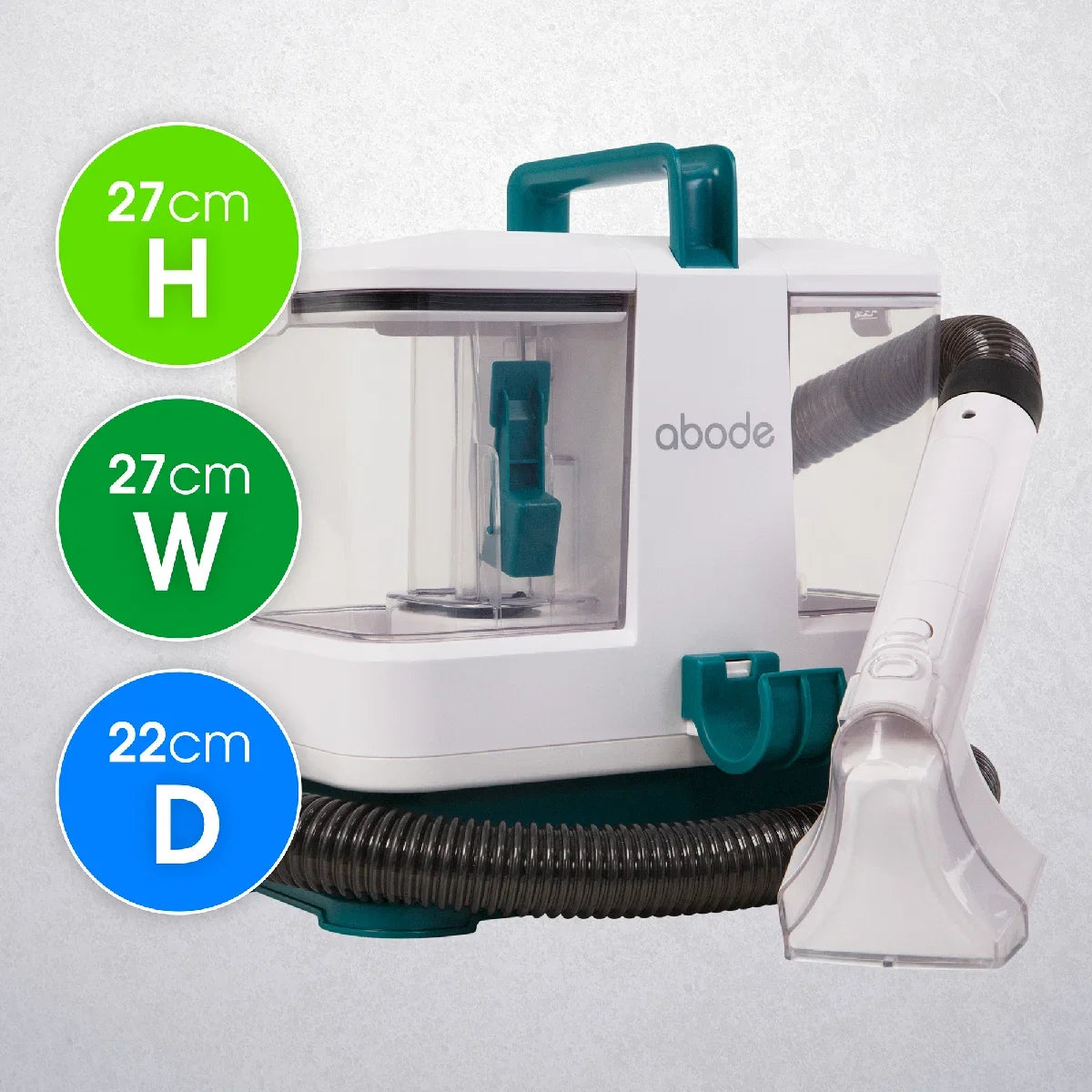 Abode ASC24C, The Abode Compact Spot Cleaner in Teal and White