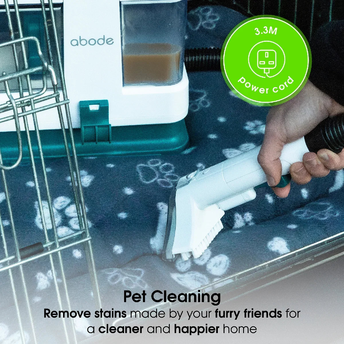Abode ASC24C, The Abode Compact Spot Cleaner in Teal and White