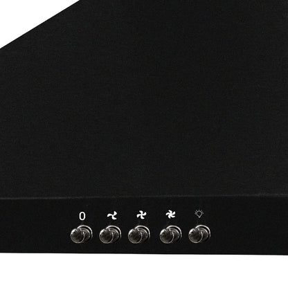 Abode ASCH6031B 60cm Chimney Cooker Hood - Black