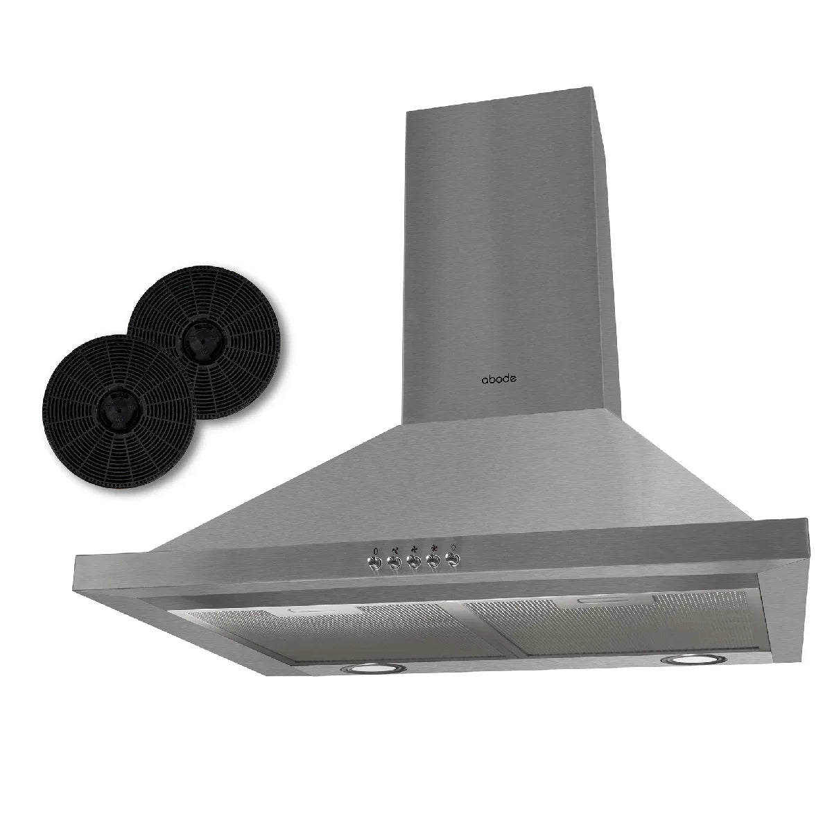 Abode ASCH6031SS 60cm Chimney Cooker Hood - Stainless Steel