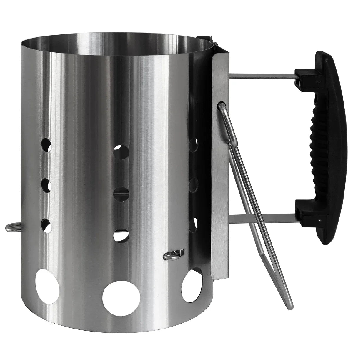 George Foreman GFCMS14 Quick-Fire Compact Chimney BBQ Starter in Stainless Steel