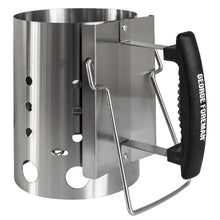 George Foreman GFCMS14 Quick-Fire Compact Chimney BBQ Starter in Stainless Steel