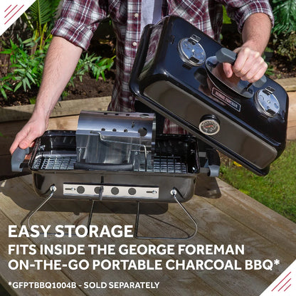 George Foreman GFCMS14 Quick-Fire Compact Chimney BBQ Starter in Stainless Steel