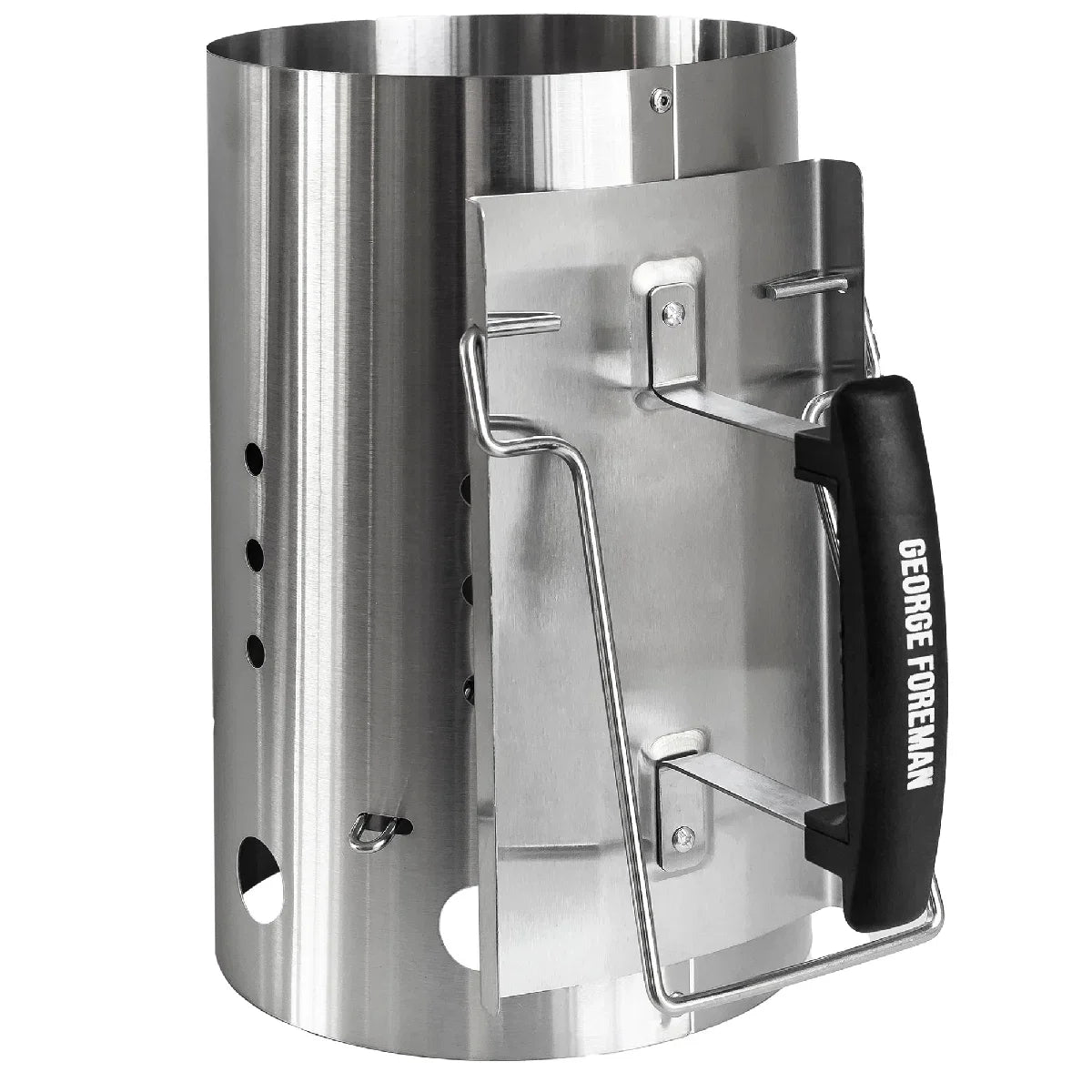 George Foreman GFCMS19 Quick-Fire Large Chimney BBQ Starter in Stainless Steel