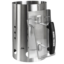 George Foreman GFCMS19 Quick-Fire Large Chimney BBQ Starter in Stainless Steel
