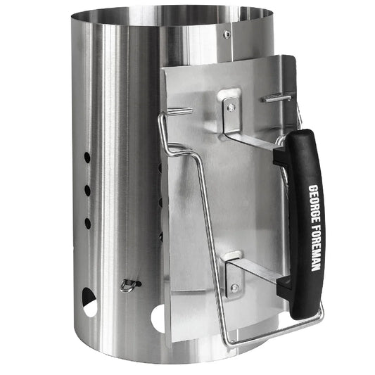 George Foreman GFCMS19 Quick-Fire Large Chimney BBQ Starter in Stainless Steel