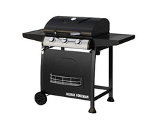 George Foreman GFGBBQ3B-N 3 Burner Gas BBQ Black