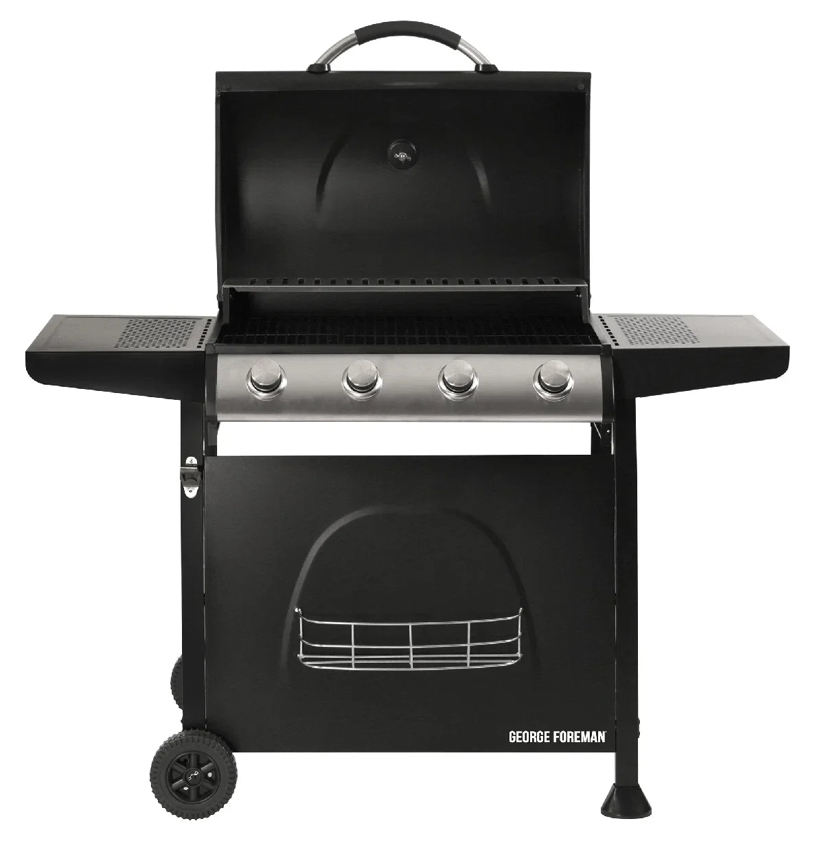 George Foreman GFGBBQ4B-N 4 Burner Gas BBQ Black