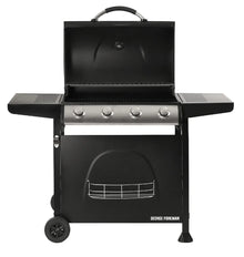 George Foreman GFGBBQ4B-N 4 Burner Gas BBQ Black