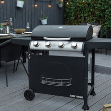 George Foreman GFGBBQ4B-N 4 Burner Gas BBQ Black