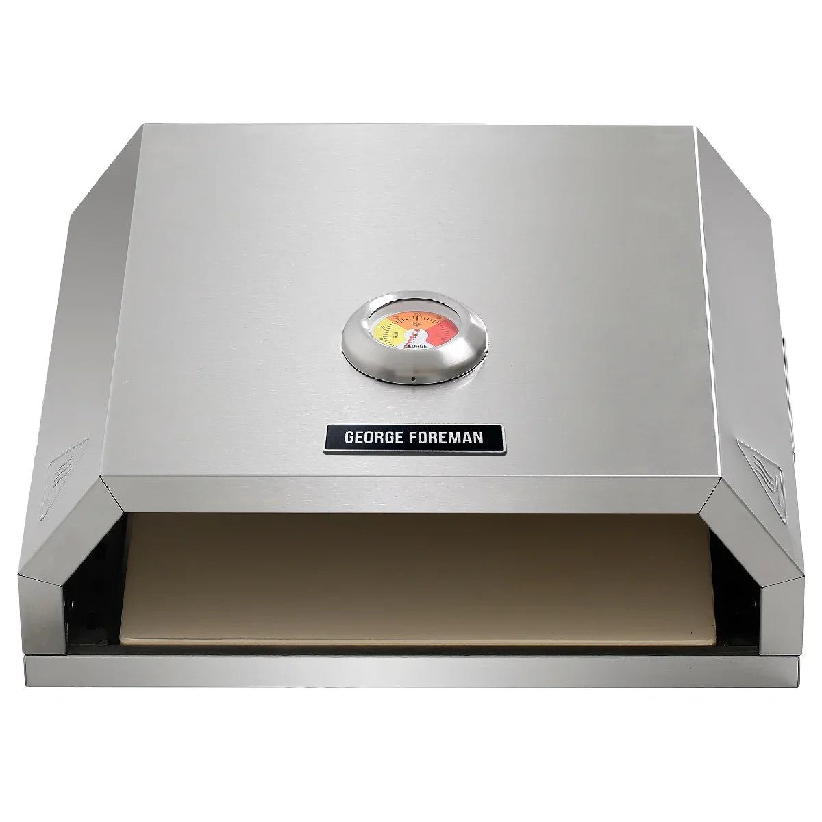 George Foreman GFPO1SSPC BBQ Grill Top Pizza Oven with Paddle in Stainless Steel