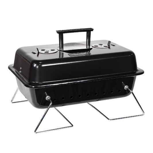 George Foreman GFPTBBQ1003B On-The-Go Portable Charcoal BBQ Black