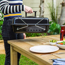 George Foreman GFPTBBQ1003B On-The-Go Portable Charcoal BBQ Black