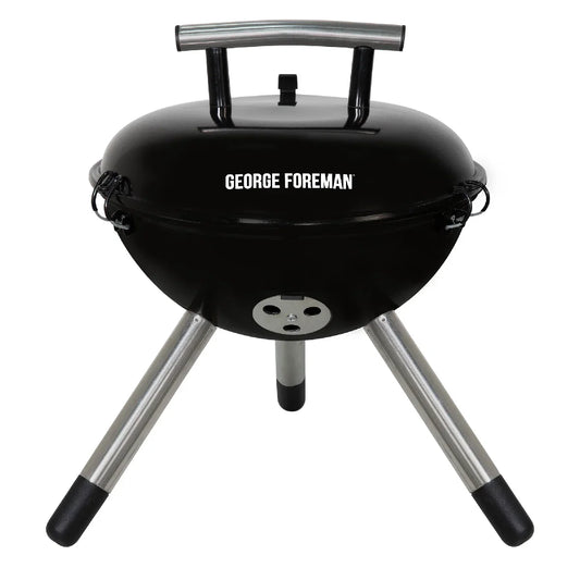 George Foreman GFPTBBQ1401B 14” Portable Charcoal BBQ Black