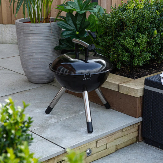 George Foreman GFPTBBQ1401B 14” Portable Charcoal BBQ Black