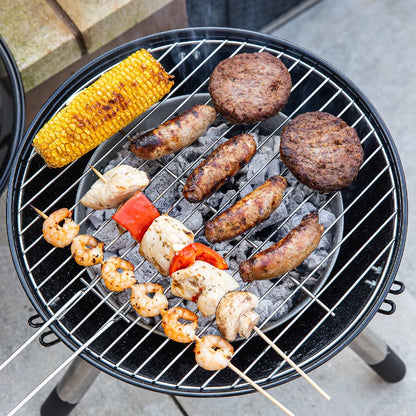 George Foreman GFPTBBQ1401B 14” Portable Charcoal BBQ Black