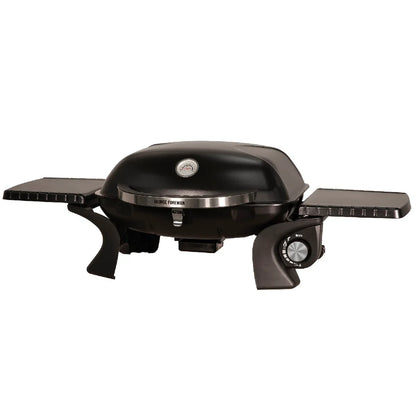 George Foreman GFSBBQ1TR Portable Gas BBQ 1 Burner with side shelves and trolley