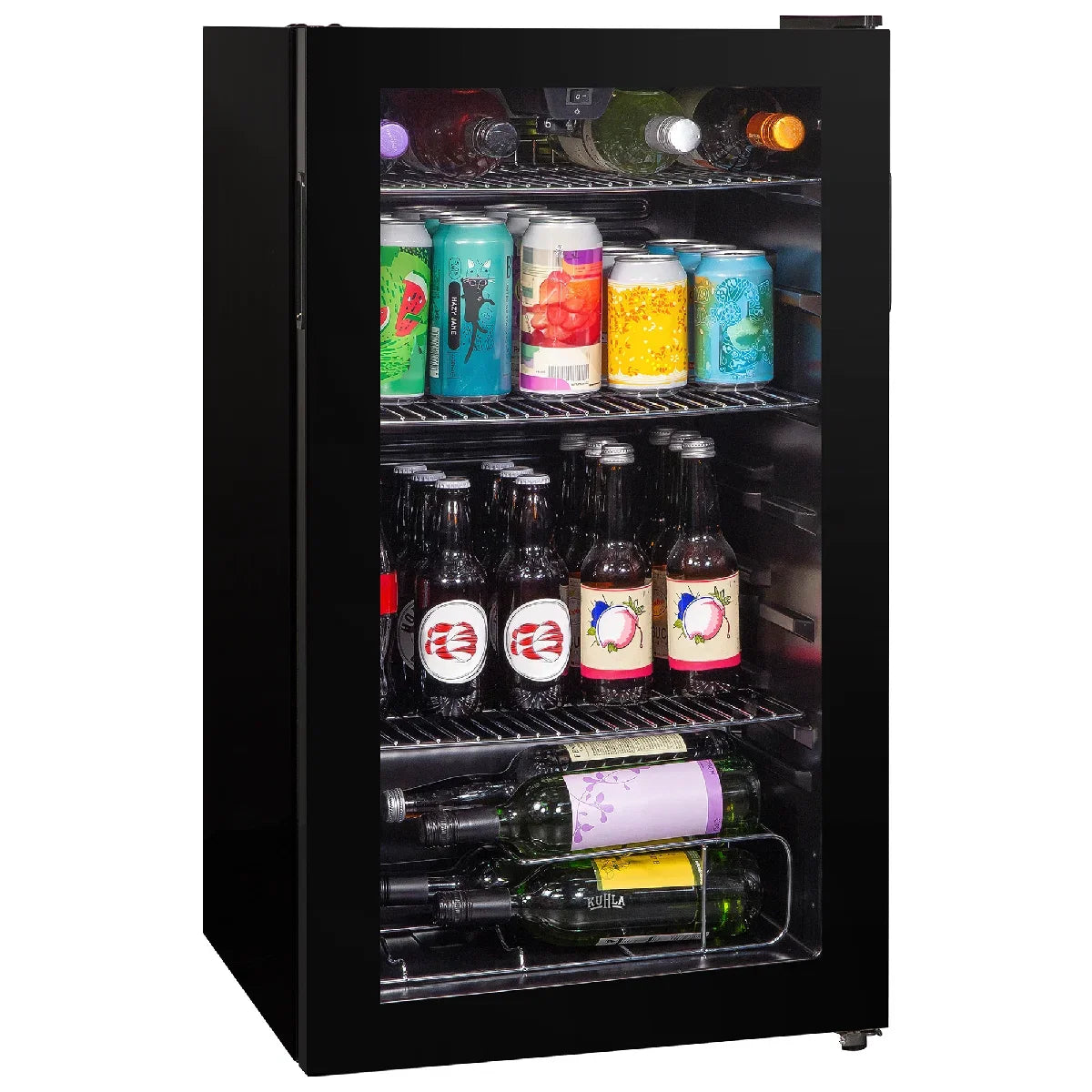 Kuhla K48BC101B 90 Can Beverage Cooler in Black