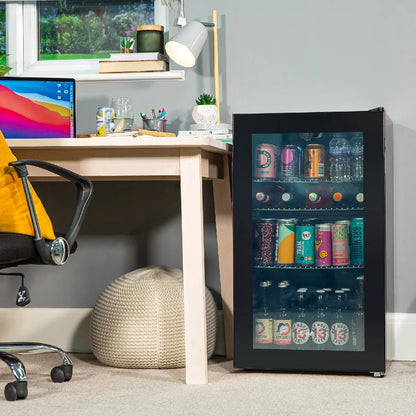 Kuhla K48BC101B 90 Can Beverage Cooler in Black