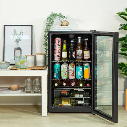 Kuhla K48BC101B 90 Can Beverage Cooler in Black