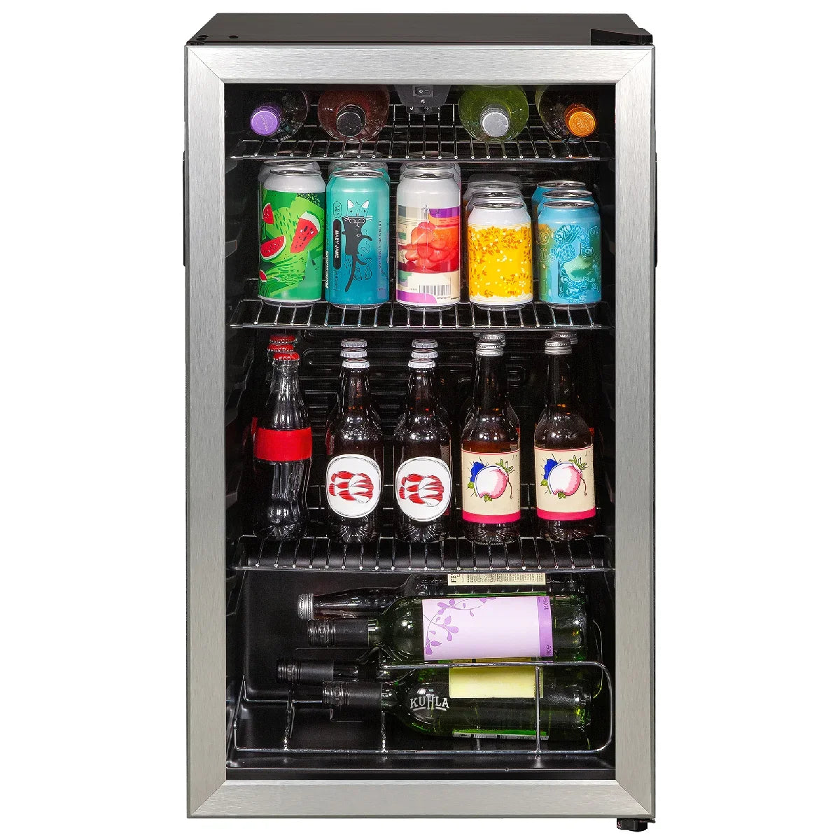 Kuhla K48BC101SS 90 Can Beverage Cooler in Stainless Steel