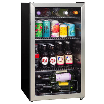 Kuhla K48BC101SS 90 Can Beverage Cooler in Stainless Steel