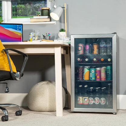 Kuhla K48BC101SS 90 Can Beverage Cooler in Stainless Steel