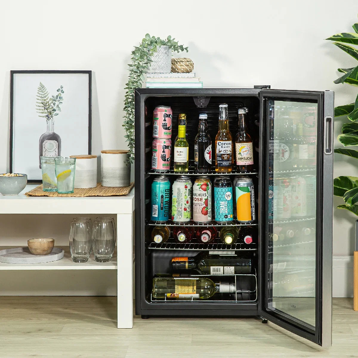 Kuhla K48BC101SS 90 Can Beverage Cooler in Stainless Steel