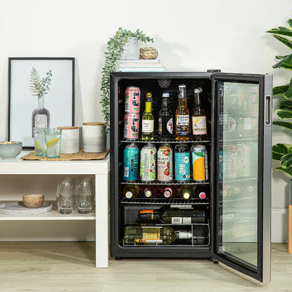 Kuhla K48BC101SS 90 Can Beverage Cooler in Stainless Steel