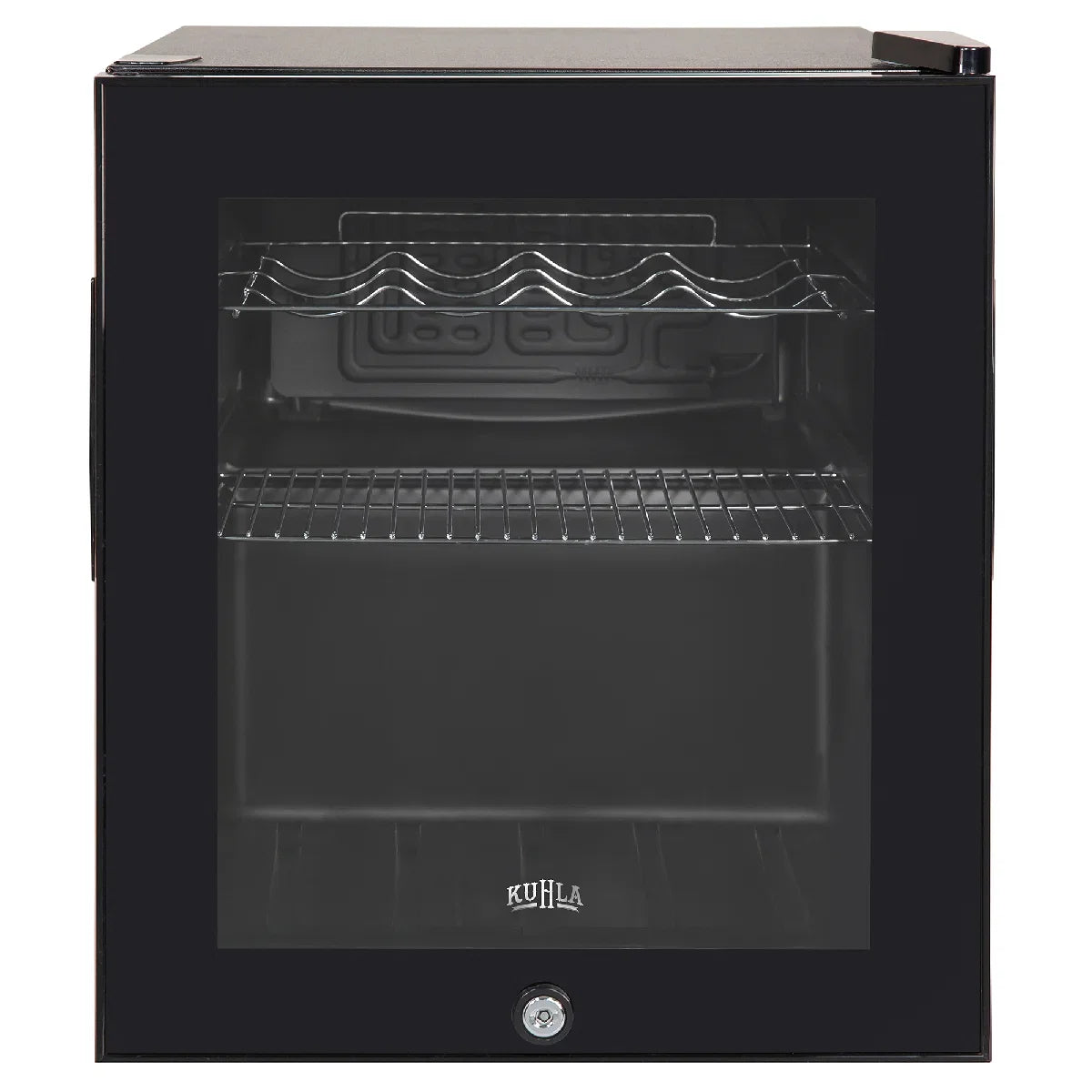Kuhla KBC1B 46L Lockable Glass Door Beer, Wine and Drinks Cooler in Black