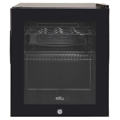 Kuhla KBC1B 46L Lockable Glass Door Beer, Wine and Drinks Cooler in Black