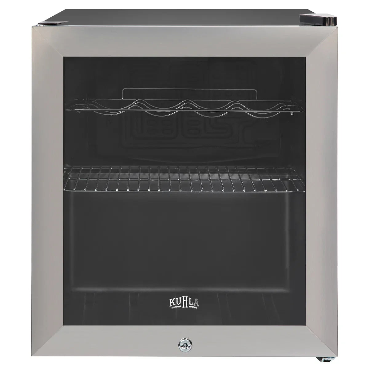 Kuhla KBC1SS 46L Lockable Glass Door Beer, Wine and Drinks Cooler in Stainless Steel