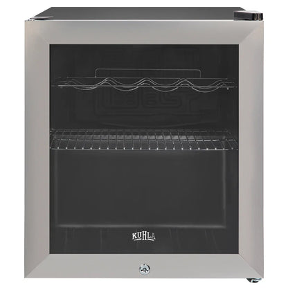 Kuhla KBC1SS 46L Lockable Glass Door Beer, Wine and Drinks Cooler in Stainless Steel