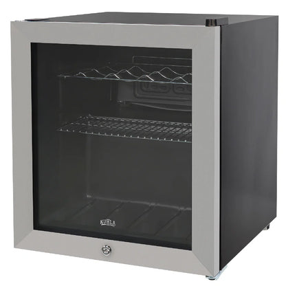 Kuhla KBC1SS 46L Lockable Glass Door Beer, Wine and Drinks Cooler in Stainless Steel