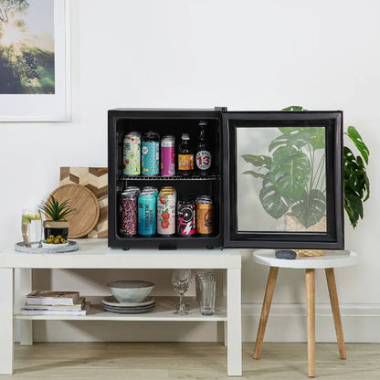 Kuhla KBC1SS 46L Lockable Glass Door Beer, Wine and Drinks Cooler in Stainless Steel