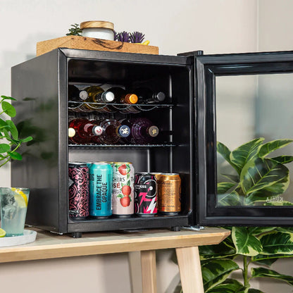 Kuhla KBC1SS 46L Lockable Glass Door Beer, Wine and Drinks Cooler in Stainless Steel