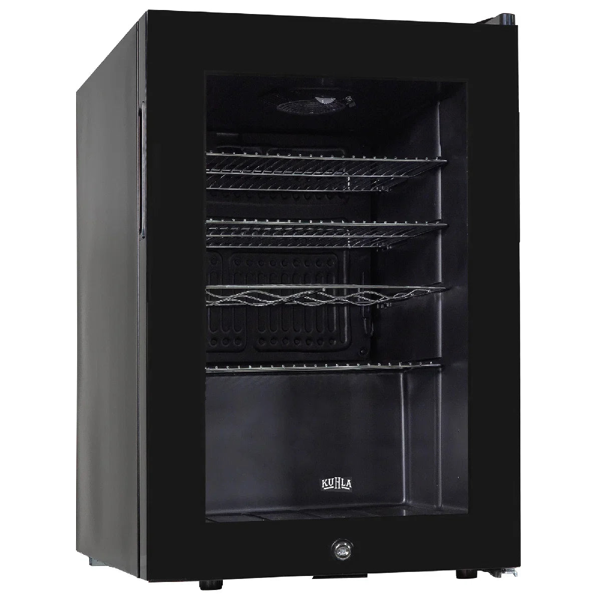 Kuhla KBC2B 62L Lockable Glass Door Beer, Wine and Drinks Cooler in Black