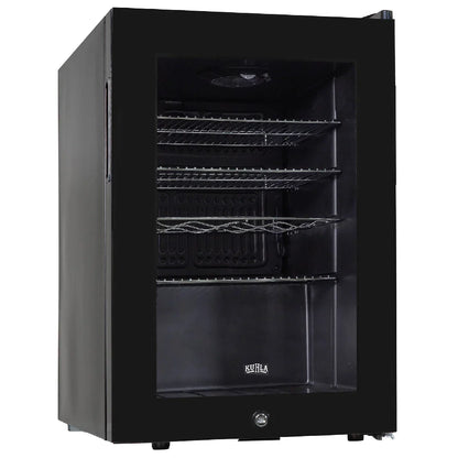 Kuhla KBC2B 62L Lockable Glass Door Beer, Wine and Drinks Cooler in Black