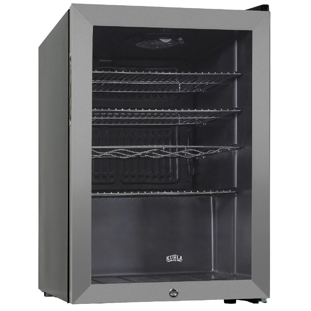 Kuhla KBC2SS 62L Lockable Glass Door Beer, Wine and Drinks Cooler in Stainless Steel